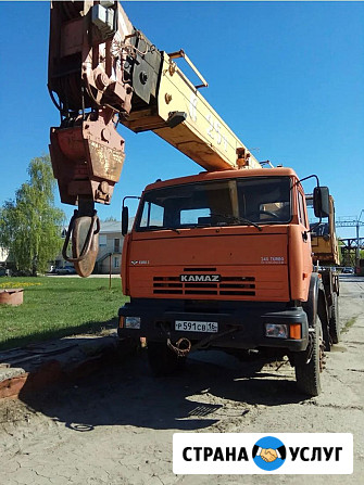 Аренда Автокрана Камаз 25 тонн, стрела 21 м, Собственник Домодедово - изображение 2