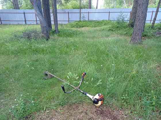 Покос травы Тверь