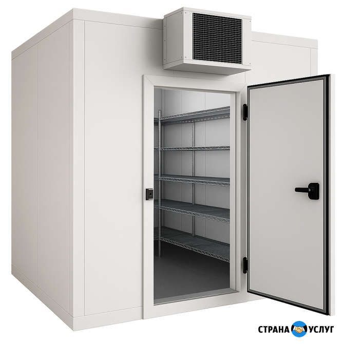 Сборка и Установка Холодильных и Морозильных Камер из Сэндвич - Панелей PIR - PUR Любого Размера Алушта - изображение 1