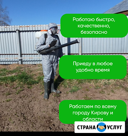 Обработка участка от клещей, комаров, муравьев, борщевика Киров - изображение 4