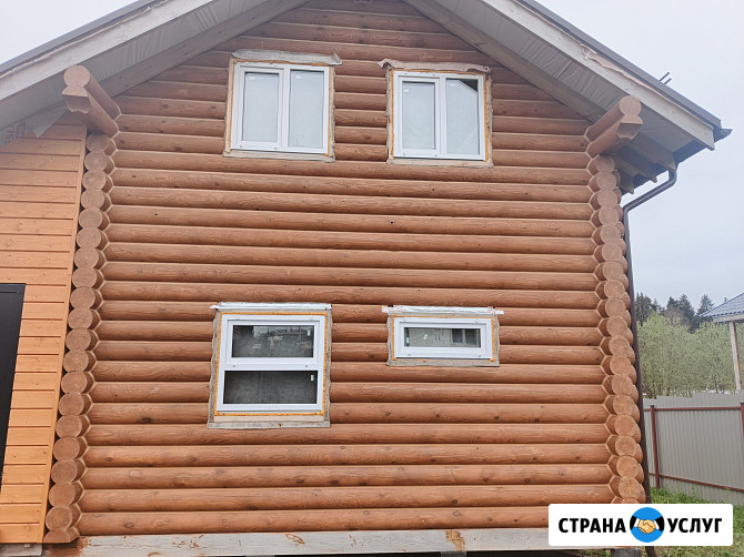 Герметизация шлифовка покраска сруба Рязань - изображение 1